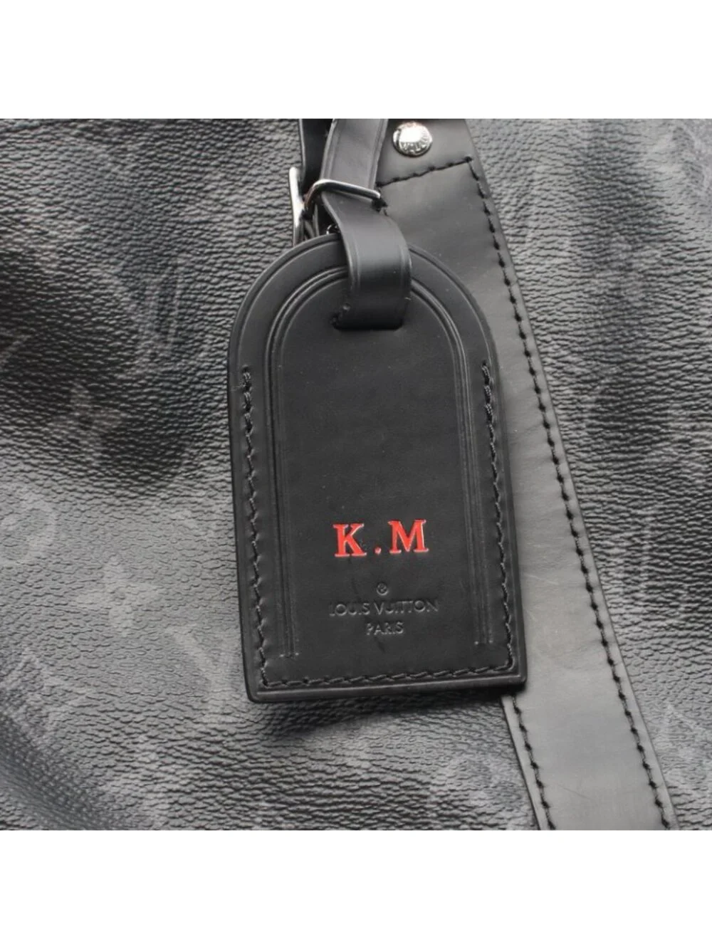 Louis Vuitton Boston Bag Keepall Bandouliere 45 Monogram Eclipse 2-Way Canvas